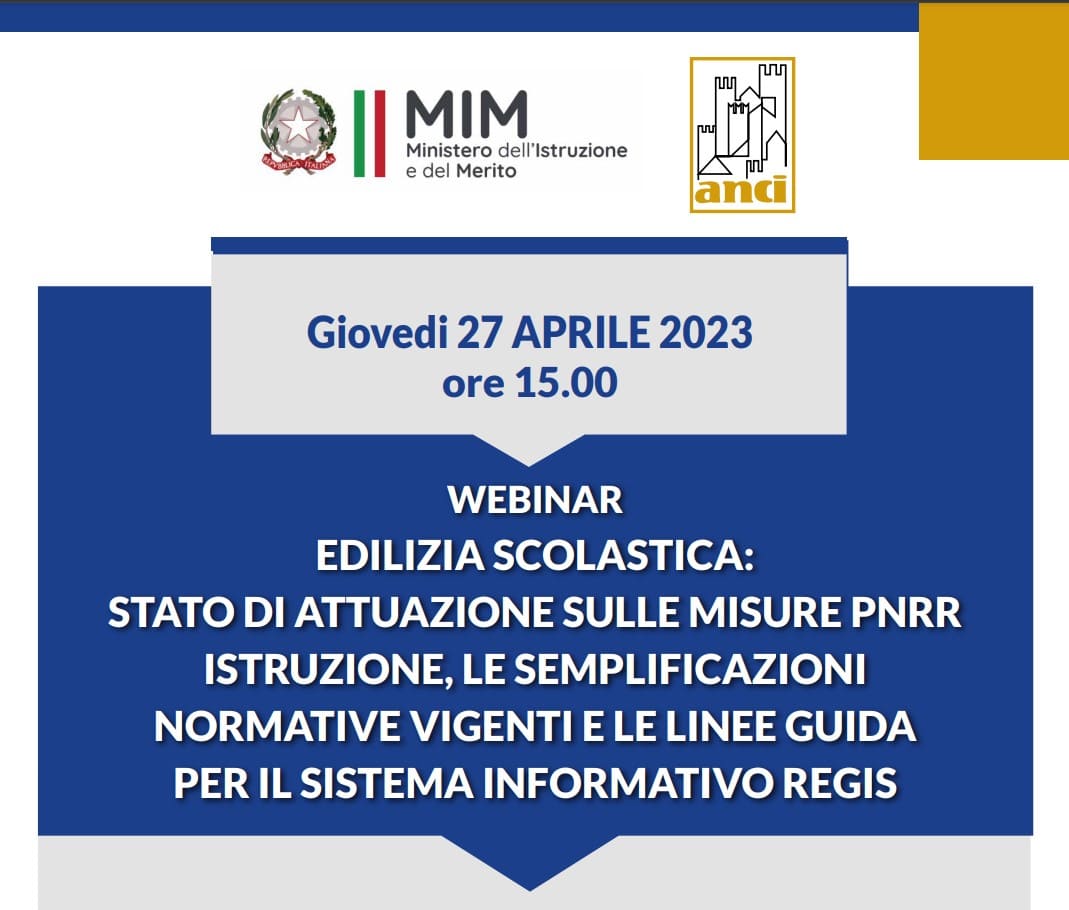 Webinar su semplificazioni PNRR edilizia scolastica